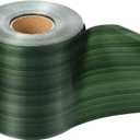 Syhood Outdoor Ribbon Poly Satin Ribbon Floral Craft Decoration Aspidistra Leaf Riband Easter Holiday Outdoor Decorating(4 Inch X 49 Yards,Dark Green)