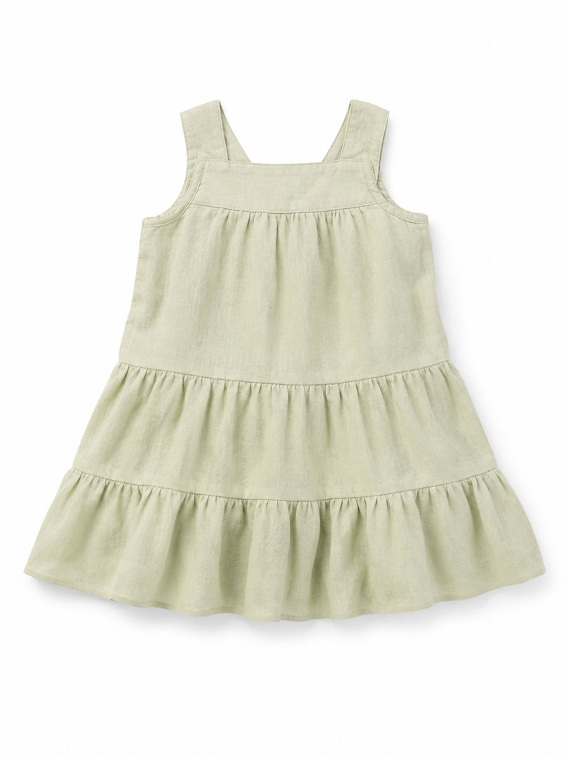 Women's Summer Tank Dress, Scoop Neck Casual A-Line Sleeveless Loose Tiered Swing Beach Sundresses Small