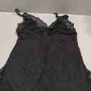 Avidlove Women's Lingerie Sexy Nightwear Spaghetti Strap Nightgown Babydoll Chemise (Medium, Black)