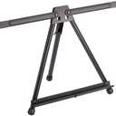 KINGART 744 Adjustable Black Aluminum Table Top Display Easel with Extension Arm Wings -15" to 21" High - Portable Artist Tripod Folding Frame Stand - Holds Canvas, Paintings, Books, Photos, Signs