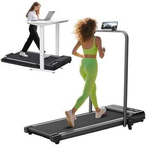 Walking Pad Treadmill with Incline & Handle Bar, 3.0HP Foldable Folding Treadmills for Home Small, Small Portable Treadmill with Handles, Walking pad with Incline and Handle bar, 320LB Capacity