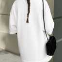 PRETTYGARDEN Women's 2 Piece Lounge Sets 2025 Summer Short Sleeve Tunic Tops Drawstring Shorts Matching Outfits Tracksuits (White,Small) (White, S)