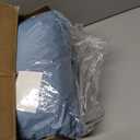 MUXHOMO King Size Comforter Set, All Season Ultra Soft Down Alternative Bedding - 3 Piece Lightweight Bed Set Includes 1 Comforter (104"x90") and 2 Pillow Shams (20"x36"), Sea Blue