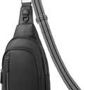 CLUCI Crossbody Bags for Women Men,Leather Sling Bag Cross Body Backpack for Woman Gifts for Women Birthday Unique