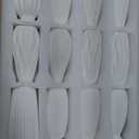 Yaomiao Set of 24 5'' White Ceramic Bud Vase Bulk Boho Rustic Small Flower Vase for Wedding Centerpieces Home Dining Table Decoration DIY Gift, 12 Styles 