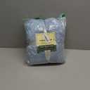 PAVILIA Blue Sherpa Throw Blanket for Couch, Warm Plush Pom Pom Blanket Throw, Dusty Blue Fuzzy Sofa Throw, Lightweight Soft Cozy Fluffy Blanket with Pom Poms, Light Blue, 50x60