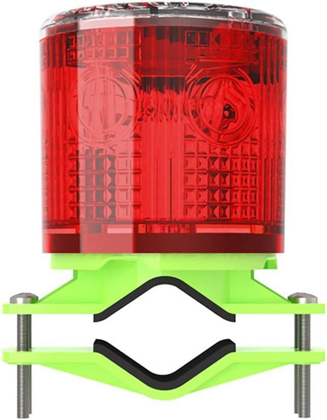 Aolyty Solar Strobe Warning Light IP54 Waterproof LED Flashing Safety Light Bright Warning Lamp Outdoor for Construction Traffic Dock Marine Beacon Road Signs (Red)
