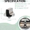 Upgraded Stainless Steel W11366438 Stove Knobs, Compatible with Whirlpool Range WCG55US0HS00 WCG55US0HS05 WCG55US6HS05 WCG77US0HS00 WCG77US0HS05, Replacements for W10850010 W11084623 Stove Knob, 5PCS