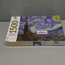 Mindbogglers Gold 1500-Piece Jigsaw Puzzle: Starry Night by Van Gogh - Jigsaws for Adults - Deluxe Jigsaw Puzzles - 33x26in - Intricate Puzzles - Advanced Jigsaws - Hobbies - Gold Foil Jigsaw Puzzles