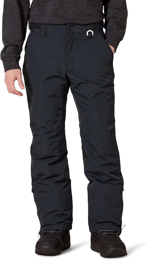 Amazon Essentials Men's Water-Resistant Insulated Snowboard Ski Snow Pant (Medium, Black)