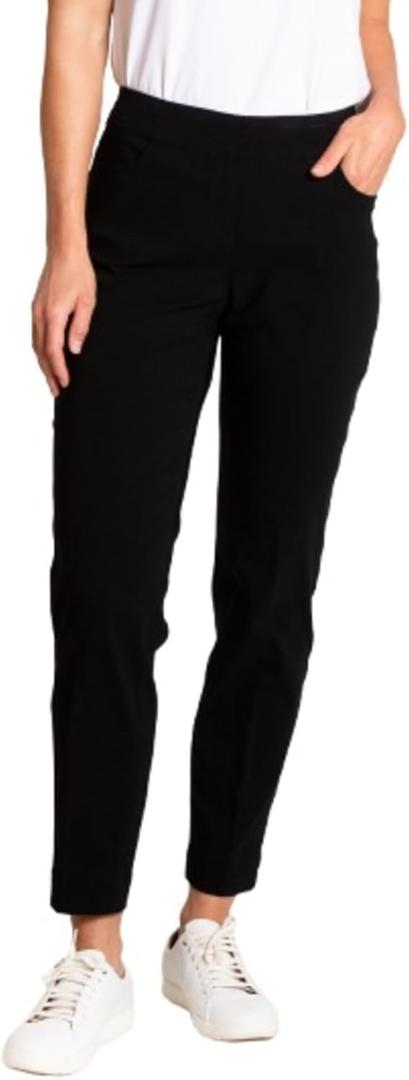 SLIM-SATION Women's Ankle Pant (6, Black)