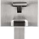 Kwikset Amador Front Door Lock Handle and Deadbolt Set, Entry Handleset Exterior Only, Satin Nickel, Pick Resistant SmartKey Rekey Deadbolt Security, Interior Sold Separately, with Microban Protection