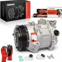 A-Premium Air Conditioner AC Compressor with Clutch Compatible with Lexus ES250 21-23, NX200t 15-17, NX300 18-21, NX300h 2021, RX350 2023 & Toyota Avalon 21, Camry 18-23, Highlander 14-19, RAV4 19-23