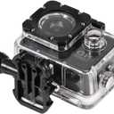 Action Camera Kit 1080P 12MP 30m Outdoor Sports Video Camera USB 2.0 Underwater Cam Full LCD Mini Camcorder with 900mAh Rechargeable Batteries and Mounting Accessories Kits(Black)