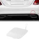Rear Bumper Tow Hook Eye Hole Cover Cap for Mercedes-Benz C300 2015-2020 for 2016-2018 C350e C63 AMG for Mercedes-Benz C43 AMG 2017-2018 White 2058850224