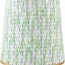 Kichvoe Colored Woven Lampshade 5.7 Inch Table Lamp Shade Replacement with Soft Light Diffuser for Bedroom Living Room Dining Room (Green)