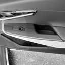 YOUTOOCAR Window Switch Panel Trim Covers Compatible with Kia EV6 2022-2026 Accessories (Wood Grain)