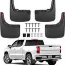 Mud Flaps for 2025 2024 2023 2022 2021 2020 2019 Chevy Silverado 1500 Accessories Heavy Duty Front & Rear Mud Splash Guards (NOT FITS ZR2, LT Trail Boss, Custom Trail Boss), Non-Drilling