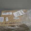 3-Tier Medicine Storage Box, Empty Family Emergencies First Aid Kit Container, Portable Plastic Medicine Storage Organizer Holder Multipurpose Box with Handle for Home, Travel (White)