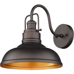 zeyu 11" Farmhouse Barn Light, Vintage Wall Light Sconce for Porch Warehouse Kitchen, Oil Rubbed Bronze Finish, 016-1B ORB (Medium, 1 Pack)