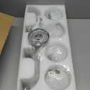 Modern 4-Lights Brushed Nickel Vanity Lights Over Mirror, Bathroom Lighting Fixtures with Milk White Globe Glass Shade, Industrial Bathroom Wall Sconce for Dressing Table Bedroom Living Room