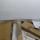 Nathan James Cohen Mid-Century Modern Leather Bar Stool, Counter Height Chair in Solid Wood Frame with Footrest and Woven Leather Back for Kitchen, Natural Brown, 1 count, Barstool - 24"