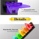 Hat Organizer for Baseball Caps 2 Pack, Adhesive Hat Rack for Wall,Baseball Cap Organizer(Rainbow)