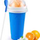RELPOM Slushie Maker Cup, TIK TOK Magic Quick Frozen Smoothies Cups, Cooling Cup, Slushy Cups, Ice Cream Make, Cool Stuff Things Gadgets Funny Gifts for Kids (Blue)