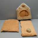 Cat Beds for Indoor Cats, Cute Bear Shape Cat Bed Cave, Pet House Cats Tent with Removable Cushion Pillow for Kittens Puppy Small Dogs (Brown, M-18 * 14.6 * 15.7in)