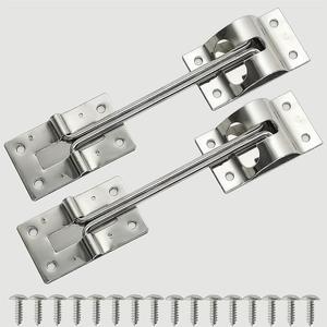 CHENGHONG RV Door Holder Latch Trailer External Door Holder 2 Pack 304 Stainless Steel 6 "T-Shaped Entrance Latch Hardware (with Screws) Suitable for RV Trailer Truck Hook Holder Door Latch