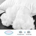 EIUE Hotel Collection Bed Pillows for Sleeping 2 Pack Queen SizePillows for Side and Back Sleepers,Super Soft Down Alternative Microfiber Filled Pillows,20 x 30 Inches (White)