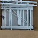 Furnulem 5 Drawer White Dressers for Bedroom 2 Tier Shelf Storage Small Fabric Dresser for Closet Sturdy Metal Frame Modern Style Storage Cabinets Organization Units for Hallway Rooms