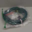 Garden Hose PVC Pipe Connector: 5FT Flexible Water Hose with Brass Fittings for RV Filter System or Outdoor Purifier Hookup (Green)