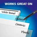 EXPO Wet Erase Markers, Semi-Permanent, Assorted Colors, Ultra Fine Tip, 12 Count - For Writing on Glass, Whiteboards, Mirrors, Calendar, Labeling, Organizing