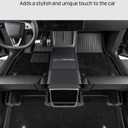HALOBLK Floor Mats with Nylon Carpet Compatible with Tesla Model Y 2025-2026 (Juniper), All-Weather Protection - Full Set