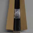 Black Shower Curtain Rod 18 to 49Inch:Small Spring Tension Shower Rods for Bathroom Kitchen Doorway,Modern Heavy Duty Adjustable Tension Shower Curtain Rod No Drilling No-Slip Easy Install,Black