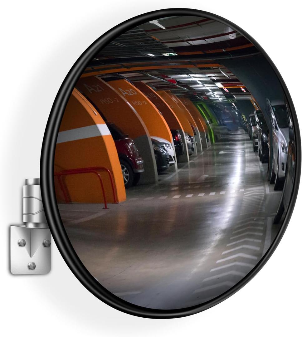 Convex Traffic Mirror - 32'' Driveway & Security Safety Mirror