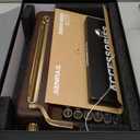 YUNZII QL75 Wireless Typewriter Hot Swap Retro Mechanical Keyboard,Punk Round Keycaps,RGB Backlit QMK/VIA Programmable, MultiDevice Keyboard with 2.4GHz/TypeC/BT5.0 (Wood, Onyx Switch)