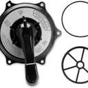 SPX0710XBA17 Key Cover and Handle Assembly with Gasket and O-Ring Compatible with Hayward SP0710, SP0710X, SP0711, SP0712 1-1/2" Vari-Flo Multiport Valves, Black