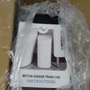 Cesun Automatic Motion Sensor Black Bathroom Trash Can with Lid, 2.6 Gallon Touchless Trash Bin, Smart Plastic Slim Garbage Can Small Wastebasket for Toilet, Office, rv, Bedroom, Living Room