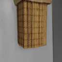 LazBlinds No Tools No Drill Cordless Bamboo Roman Shades, Light Filtering Window Treatment, Roll Up Bamboo Blinds for Windows 27.5'' W x 64'' H, Eastfield Teak