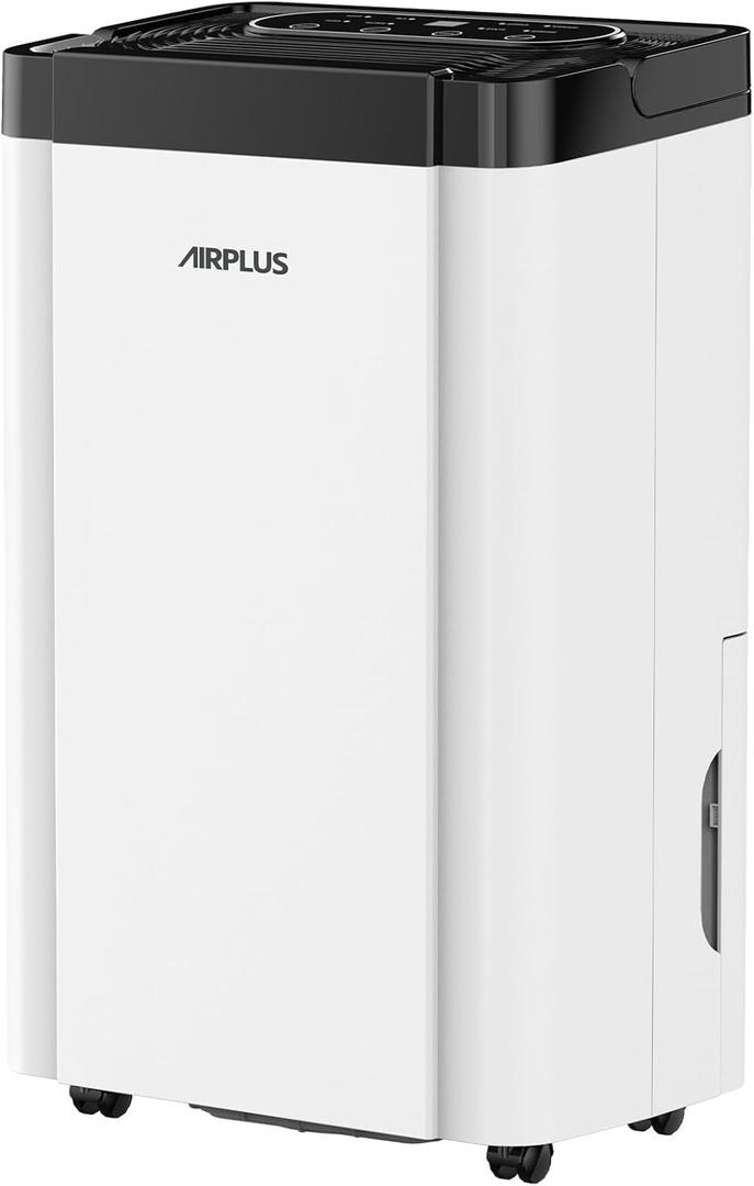 AIRPLUS 5000 Sq. Ft Dehumidifier for Home and Basement, 80 Pint Portable Dehumidifiers with Drain Hose for Large Room, Quiet Sleep Mode Dehumidifier for Bedroom, RV De humidifier for Inside Camper