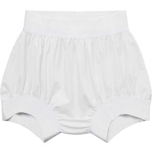 Adult Diaper Cover, Leakproof Waterproof Reusable Plastic Pants Noiseless & Comfortable Protection for Men and Women (White)