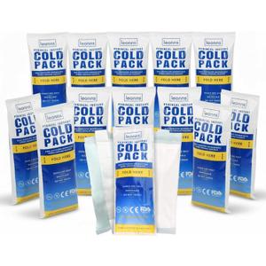 Leonns Instant Perineal Ice Packs for Postpartum w/Adhesive Strip | Perineal Cold Pack - 2 in 1 Postpartum Ice Pack Pads for After Birth - Instant Ice Maxi Pads | Easy to Activate (12 Pack)