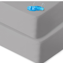 Crib Sheets Waterproof 2 Pack, Crib Mattress Protector, Toddler Fitted Crib Sheet Neutral, Ultra Soft & Breathable Toddler Bed Sheets for Boys and Girls, Grey