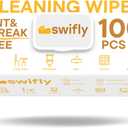 Cleaning Wipes, Multi-Surface Large & Thick Cleaning Wipes, 100 Pcs Pack for Mirror & Windows, Table, Chair, Electronics, Sink, Countertops, Furniture - White, 8.5" x 10"
