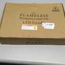 Homemory Grey Flameless LED Candles with Remote & Timer, Battery Operated, Fake Candles, Modern Home Decor, or Outdoor Events Set of 7 (Gray)