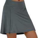 beroy Women Quick Dry and Breathable Cycling Skirt Shorts,Bike Skorts Pantskirt with 3D Padded M
