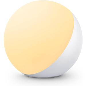 EASEMO Touch Lamp for Bedroom, RGB Color Changing Small Table Lamp Dimmable Bedside Lamp for Kids, LED Touch Control Warm & White Nightstand Lamp with Memory Function(Touch Control)