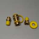 3/4'' Natural Gas Quick Connect Fittings - 4 PCS Solid Brass Propane Quick Connect Fitting with Sealed Connection for Gas Grill, RV, Fire Pit, Heater, Generator